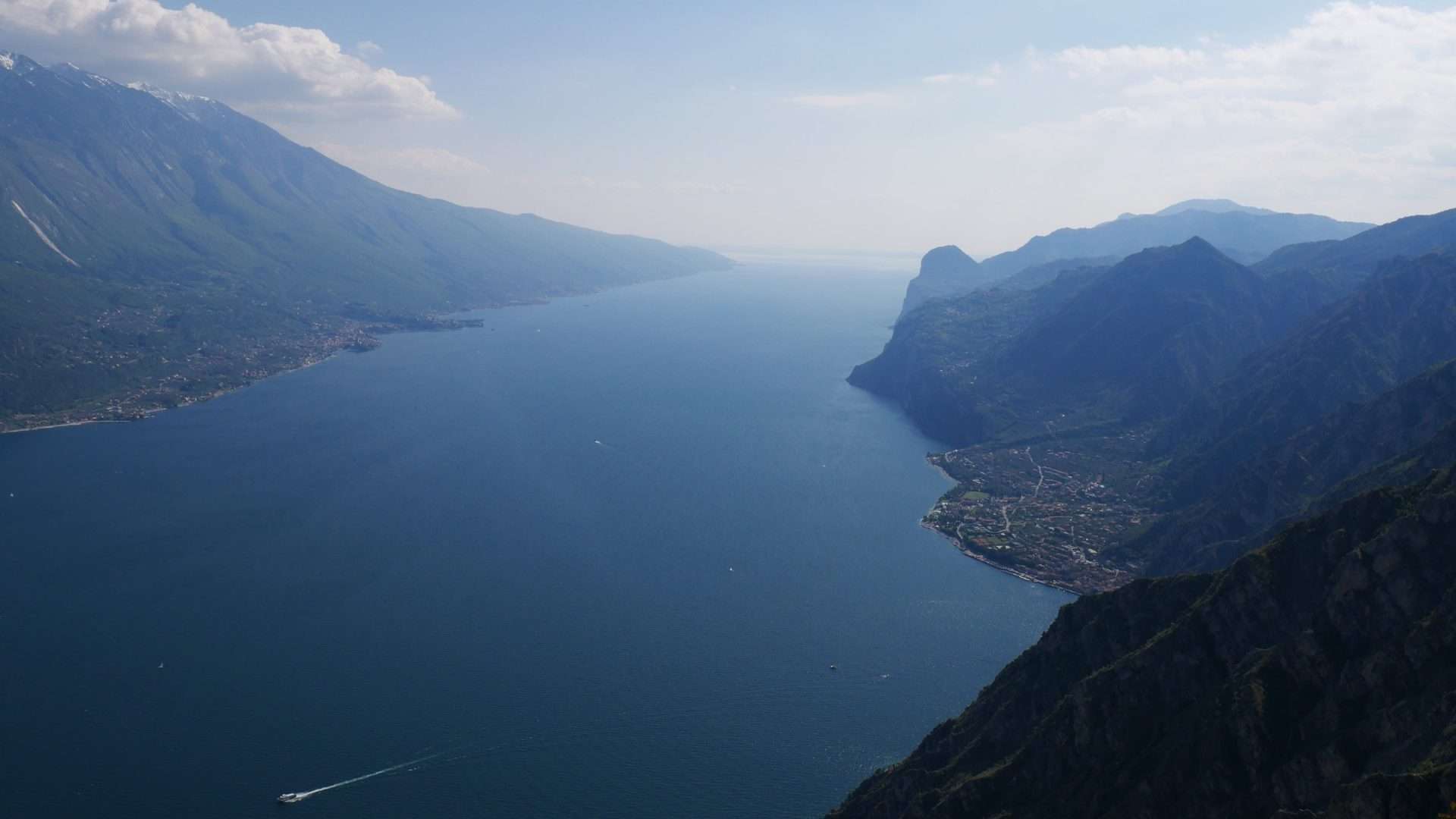 Blick von Punta Larici, Riva del Garda
