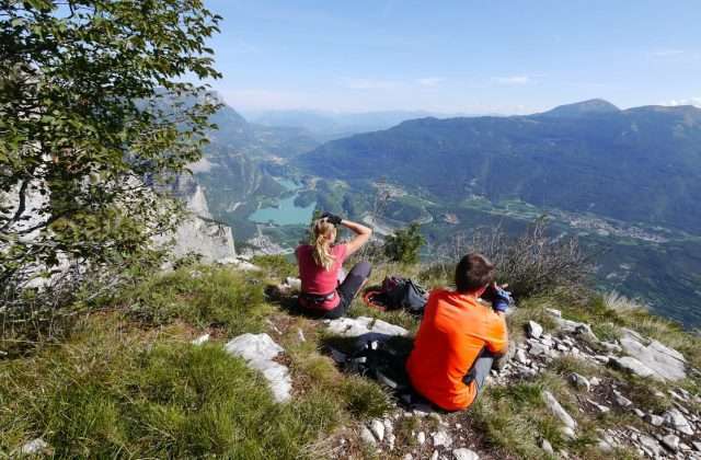 Klettersteig Che Guevara in Pietramurata auf den Kalkfelsen des Gardasees