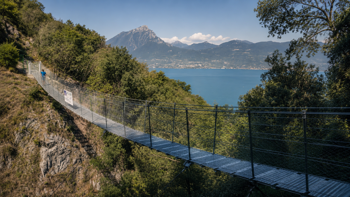 Tibetan Bridge in Torri del Benaco