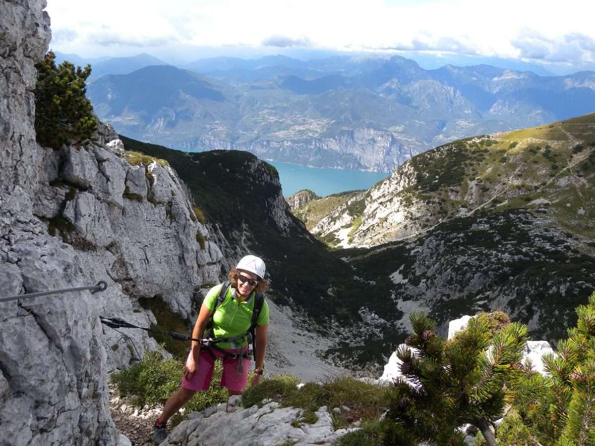 Via ferrata delle Taccole — ubezpieczony odcinek