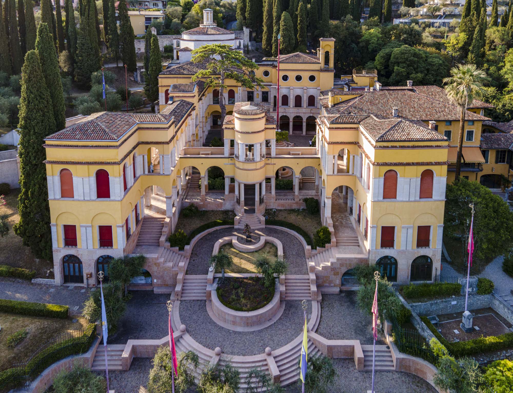 Veduta panoramica del Vittoriale degli Italiani