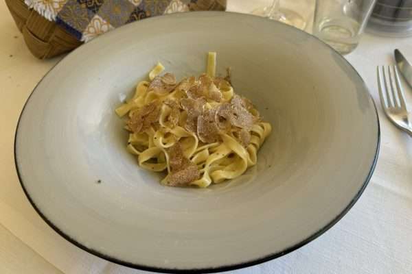 Tagliatelle al tartufo alla Sagra del Tartufo di Tignale
