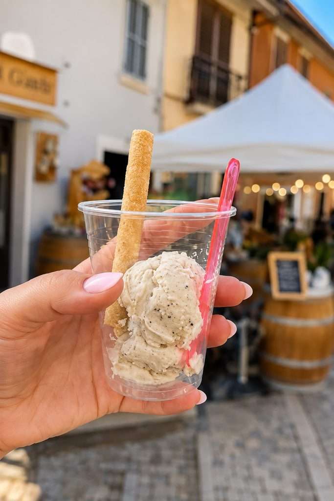 Fiordilatte-Eis mit Trüffel