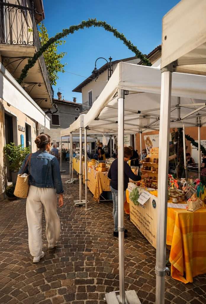 Die Stände in den Gassen von Gardola